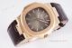 Swiss Patek Philippe Nautilus Rose Gold Gray Dial Brown Leather Strap Replica Watch (5)_th.jpg